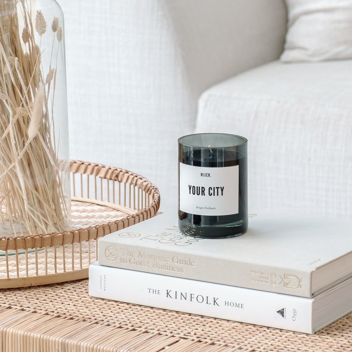 Custom made scented candle by WIJCK.